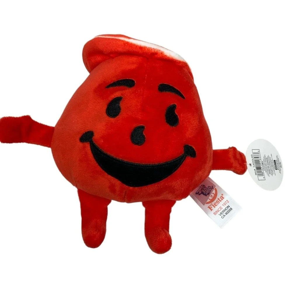 Fiesta‎ Kool-Aid Plush Man Stuffed Toy 2024 Red Drink Pitcher Iconic Childhood